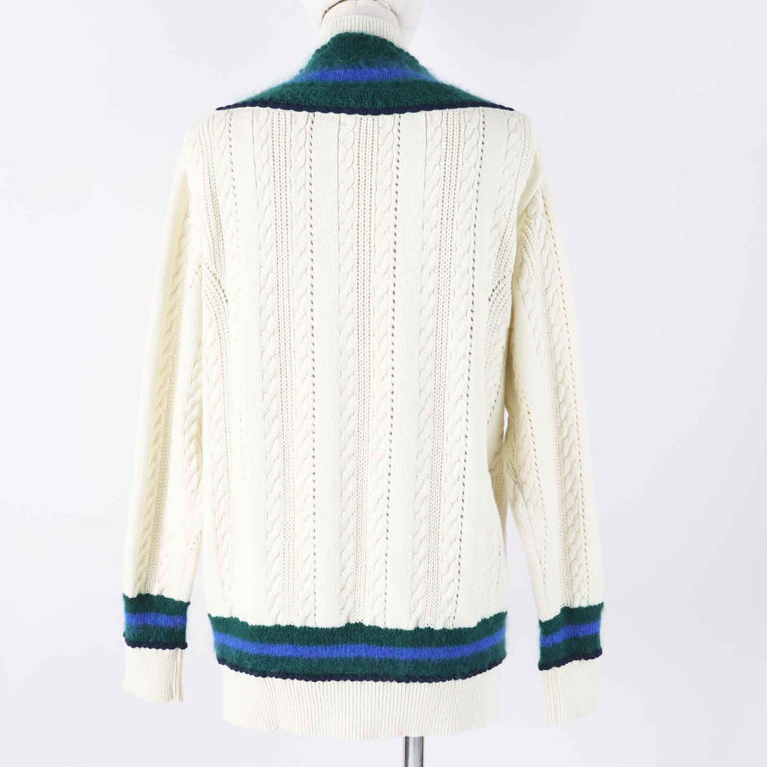 極美品◎tao COMME des GARCONS タオ コムデギャルソン 2023年製 TL-N006 ボトルネック 長袖 ニット アイボリー M 日本製 正規品