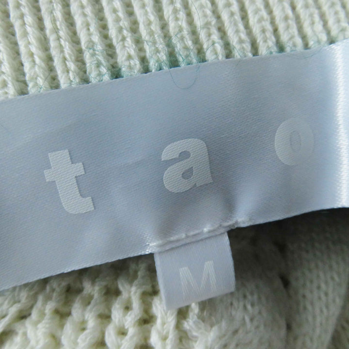 極美品◎tao COMME des GARCONS タオ コムデギャルソン 2023年製 TL-N006 ボトルネック 長袖 ニット アイボリー M 日本製 正規品