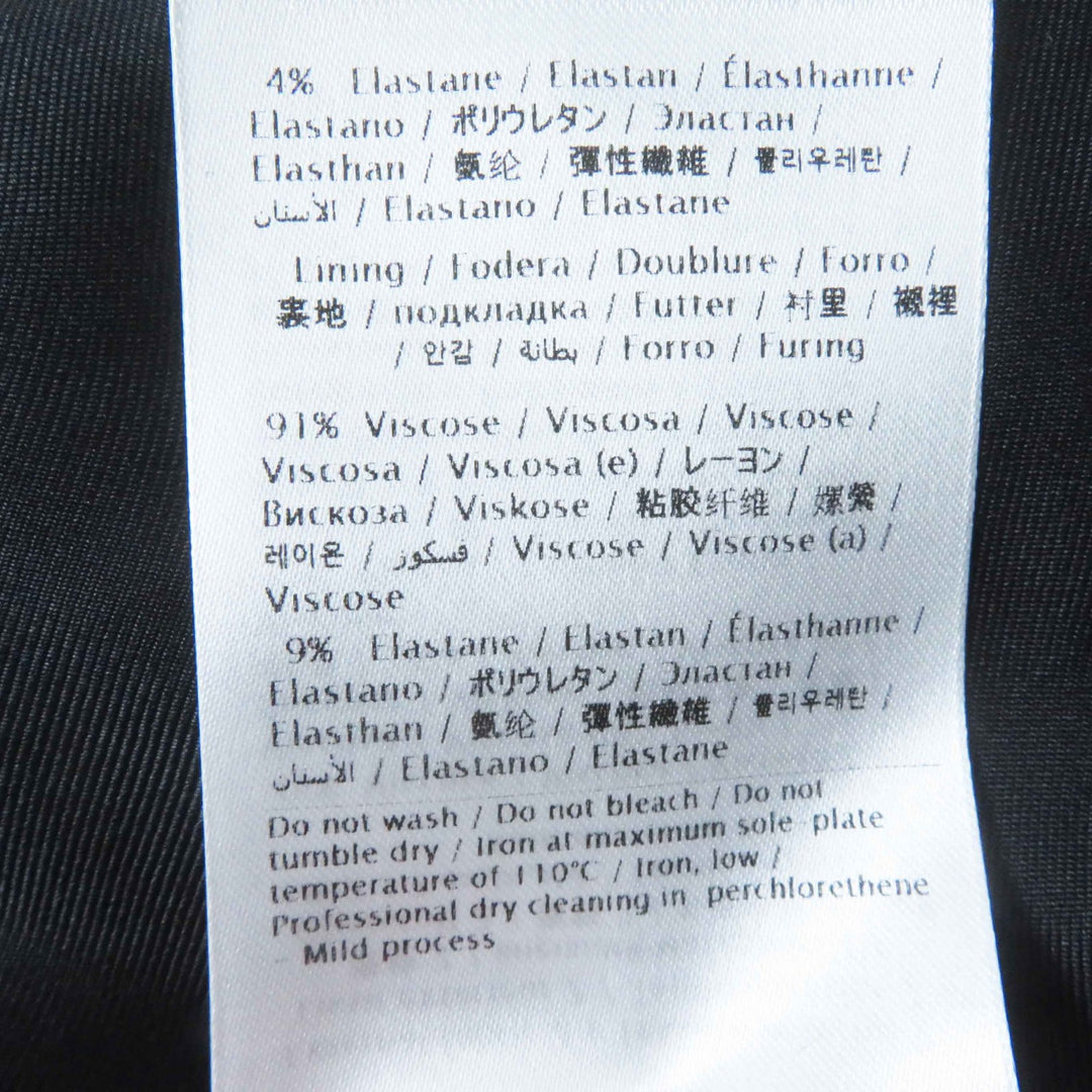 極美品◎VALENTINO ヴァレンティノ WB3VAW906FR シルク レース切替 ドッキング ワンピース ブラック 44 イタリア製 正規品 レディース