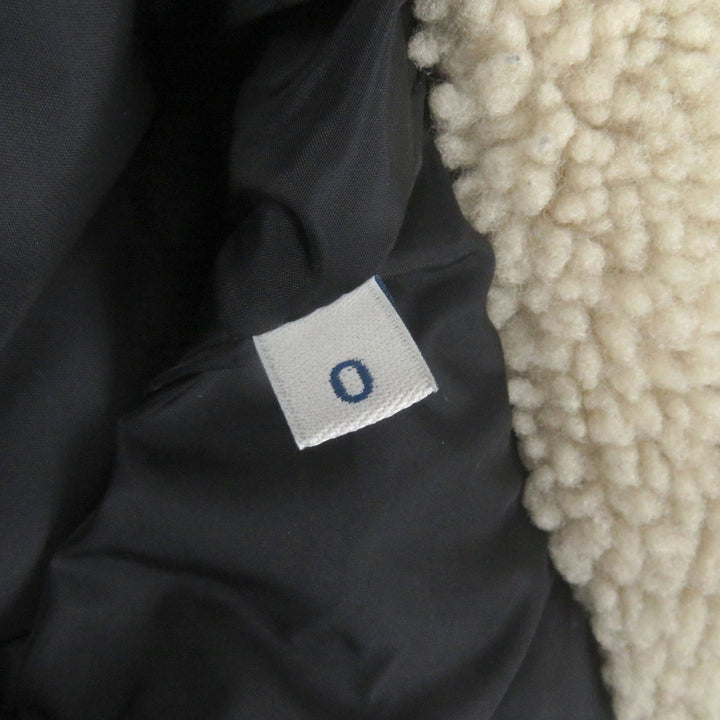 美品□MONCLER モンクレール MILLAIS GILET ラムレザー ムートン使い ロゴワッペン付き ダウンベスト ジレ ブラック 0 正規品 メンズ