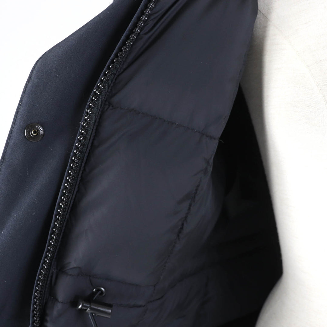 良品☆CANADA GOOSE カナダグース 3037LA VICTORIA PARKA ファー・フード付 ダウンジャケット ネイビー S 国内正規品 レディース