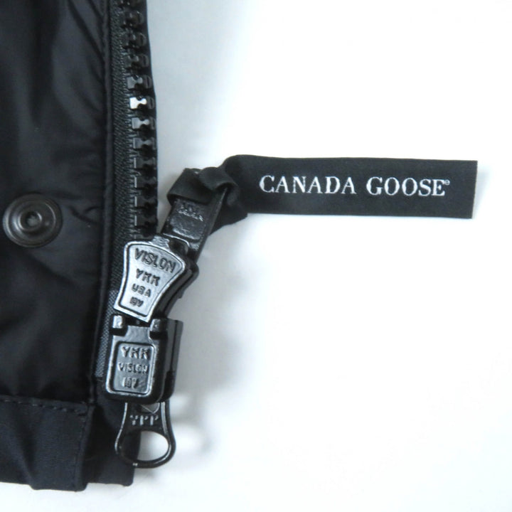 良品☆CANADA GOOSE カナダグース 3037LA VICTORIA PARKA ファー・フード付 ダウンジャケット ネイビー S 国内正規品 レディース