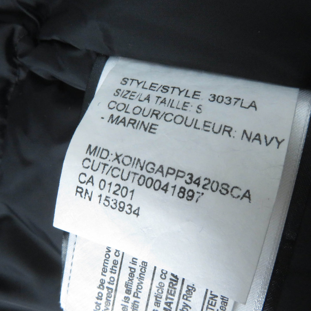 良品☆CANADA GOOSE カナダグース 3037LA VICTORIA PARKA ファー・フード付 ダウンジャケット ネイビー S 国内正規品 レディース