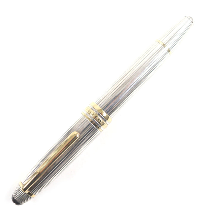 訳有▼MONTBLANC モンブラン マイスターシュテュック 146 ソリテール SV925 ペン先18K EFニブ ホワイトスター 万年筆 総重量49.7g
