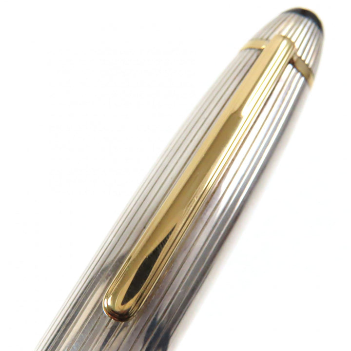 訳有▼MONTBLANC モンブラン マイスターシュテュック 146 ソリテール SV925 ペン先18K EFニブ ホワイトスター 万年筆 総重量49.7g