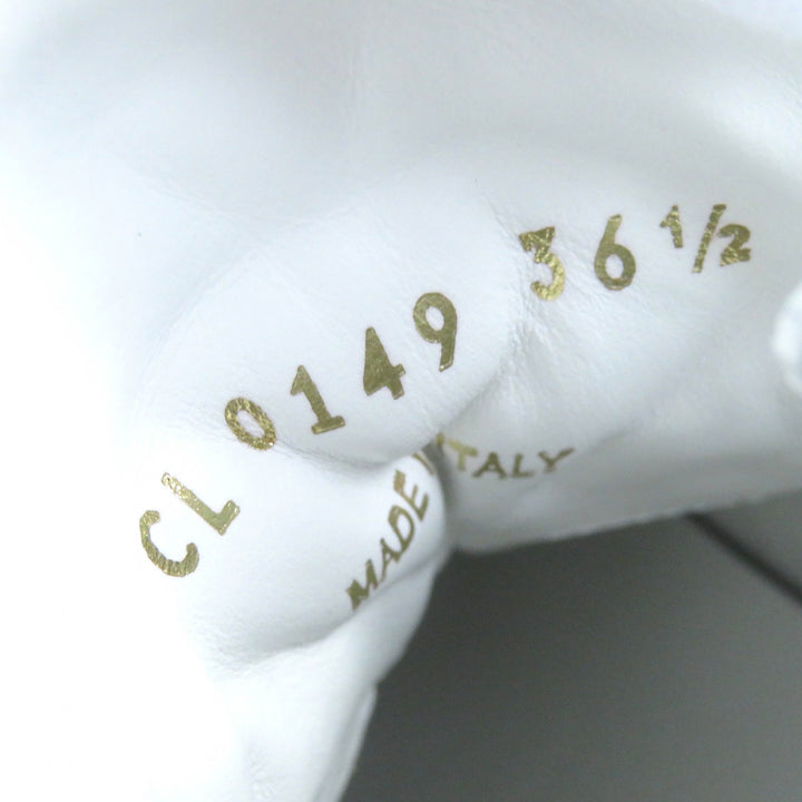 極美品△LOUIS VUITTON ルイヴィトン ステラーライン マルチカラーロゴ サイドジップ レザーハイカットスニーカー 黒 白 36.5 レディース