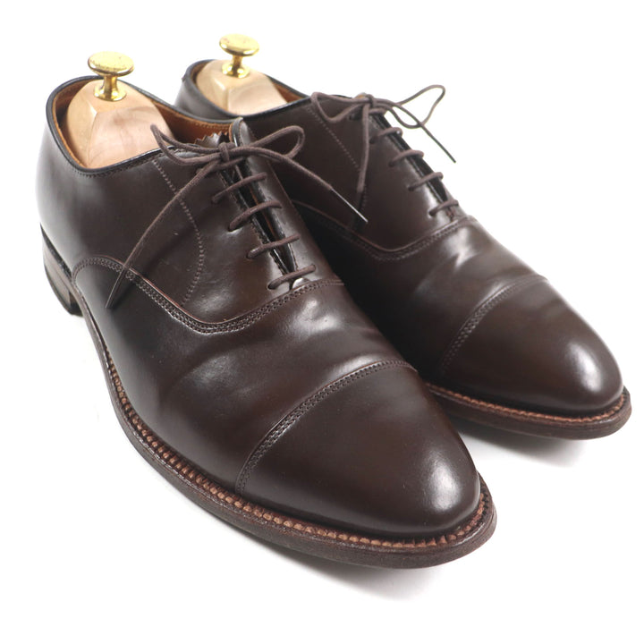 美品▼ALDEN オールデン 90730 Cigar cordovan ストレートチップ 内羽根 レースアップ コードバン レザーシューズ 9.5 USA製 メンズ