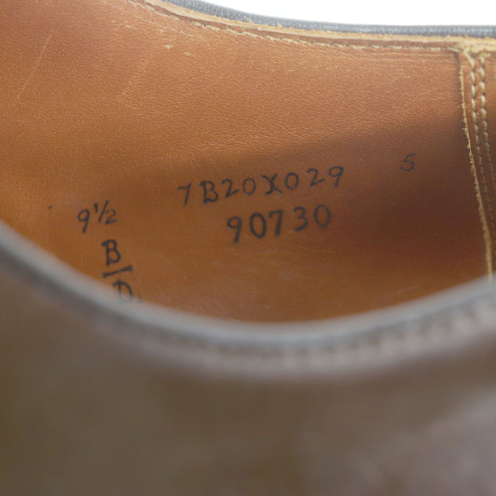 美品▼ALDEN オールデン 90730 Cigar cordovan ストレートチップ 内羽根 レースアップ コードバン レザーシューズ 9.5 USA製 メンズ