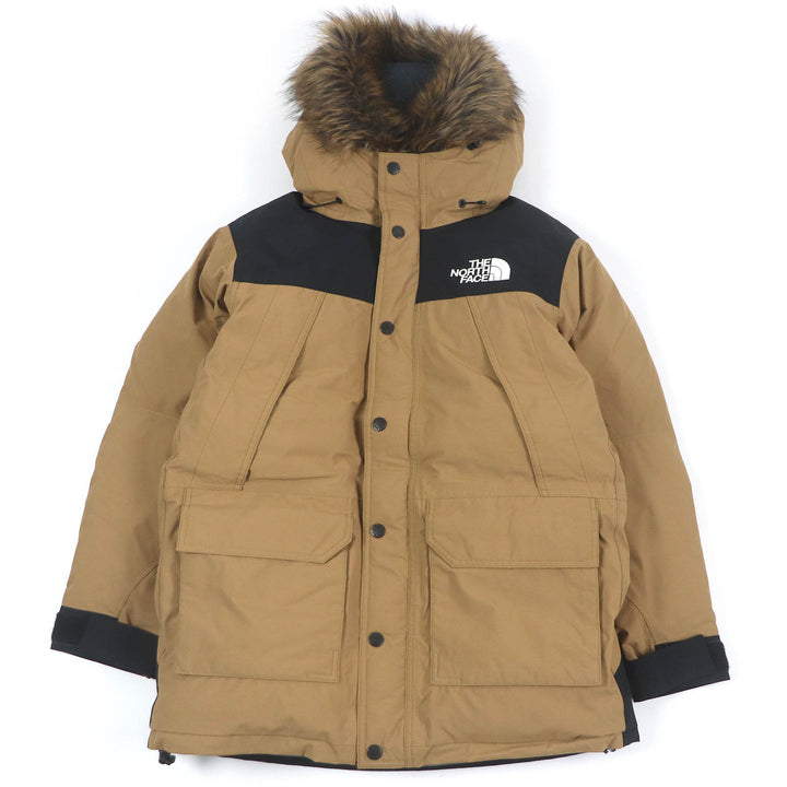 極美品□THE NORTH FACE ザ・ノースフェイス ND91935 Mountain Down Coat ゴアテックス ダウンコート ジャケット ブラウン S 正規品