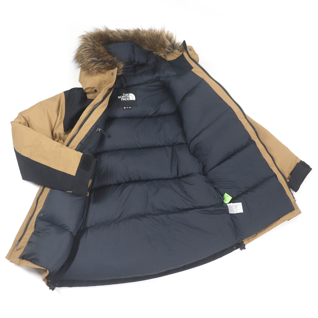 極美品□THE NORTH FACE ザ・ノースフェイス ND91935 Mountain Down Coat ゴアテックス ダウンコート ジャケット ブラウン S 正規品