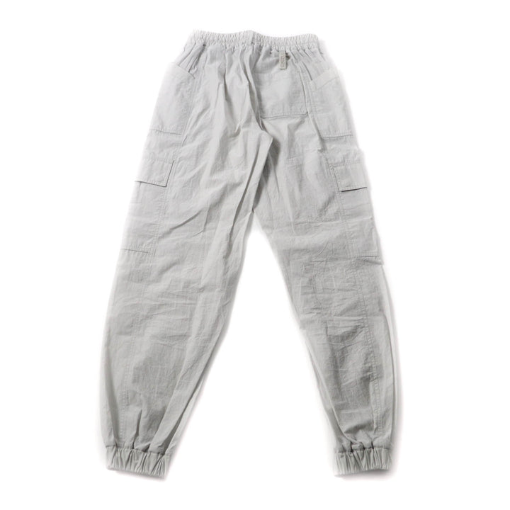極美品★MONCLER モンクレール 2022年製 PANTALONE コットン100％ ロゴパッチ付 カーゴパンツ ボトムス ライトグレー 38 正規 レディース