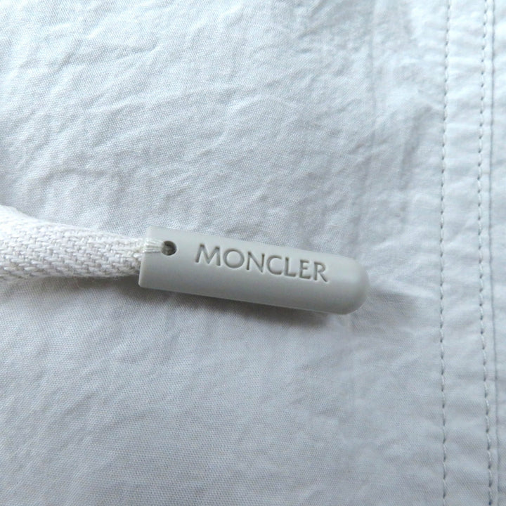 極美品★MONCLER モンクレール 2022年製 PANTALONE コットン100％ ロゴパッチ付 カーゴパンツ ボトムス ライトグレー 38 正規 レディース