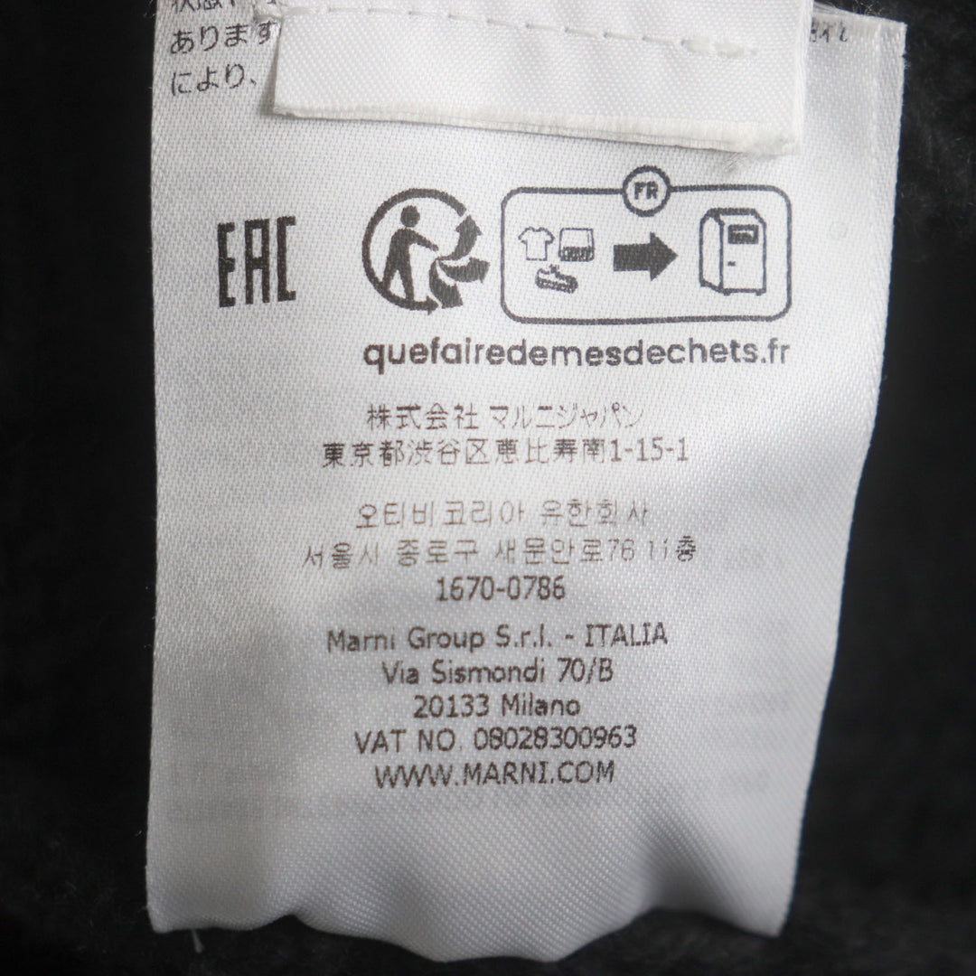 極美品▼MARNI×CARHARTT マルニ×カーハート 23SS GCMD0375Q0 ウール シルク ロゴ ジャガードニット セーター 40 正規品 メンズ