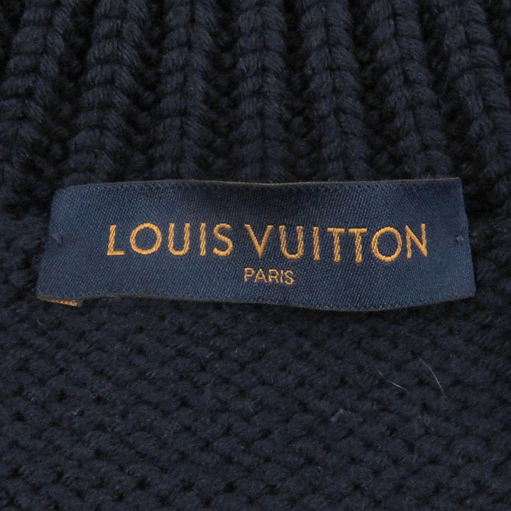 極美品□LOUIS VUITTON ルイヴィトン 20AW ヴァージルアブロー LVロゴ インタルシアボタン ニットジャケット XL イタリア製 正規品