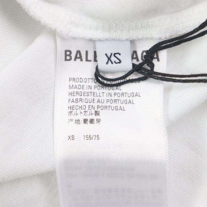 極美品▼BALENCIAGA バレンシアガ 22SS 681029 グラフィックロゴ レイヤードデザイン オーバーサイズ プルオーバー パーカー XS 正規品
