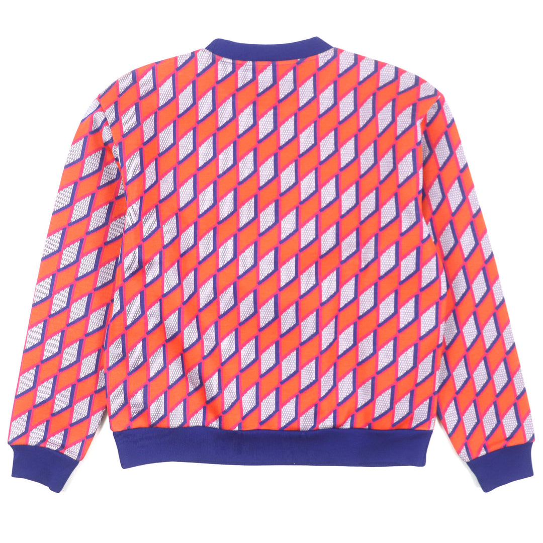 未使用品▼LOUIS VUITTON ルイヴィトン 22AW ダイヤモンドダミエ クルーネック スウェットシャツ ニット マルチ L 伊製 正規品 メンズ