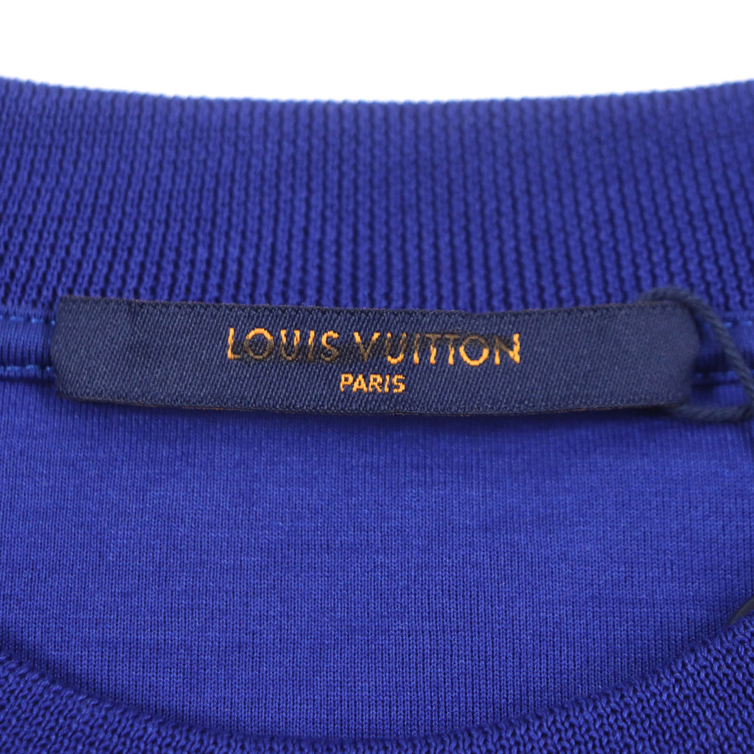 未使用品▼LOUIS VUITTON ルイヴィトン 22AW ダイヤモンドダミエ クルーネック スウェットシャツ ニット マルチ L 伊製 正規品 メンズ