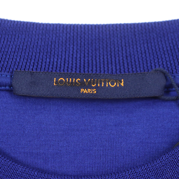未使用品▼LOUIS VUITTON ルイヴィトン 22AW ダイヤモンドダミエ クルーネック スウェットシャツ ニット マルチ L 伊製 正規品 メンズ