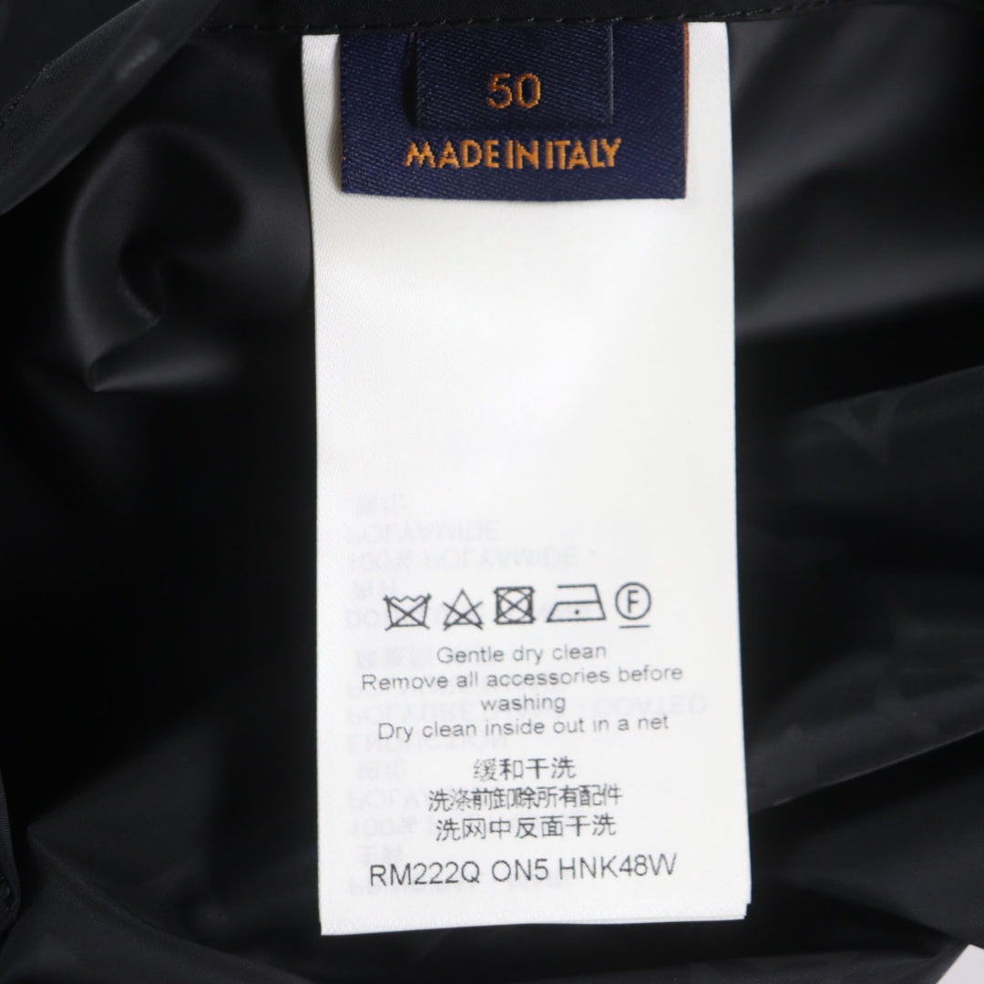 美品▼ルイヴィトン 22AW HNK48W ミッドレングスモノグラム ウインドブレーカーパーカー 50 ハンガー・ガーメント付き 正規品 メンズ