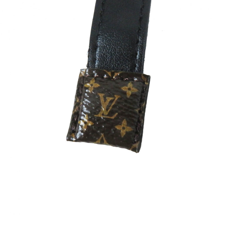 美品◎LOUIS VUITTON ルイヴィトン FJLJ12XKN 羊革 モノグラム リバーシブル ムートンジャケット ダークブラウン 正規品 レディース