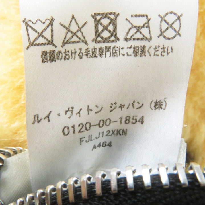 美品◎LOUIS VUITTON ルイヴィトン FJLJ12XKN 羊革 モノグラム リバーシブル ムートンジャケット ダークブラウン 正規品 レディース