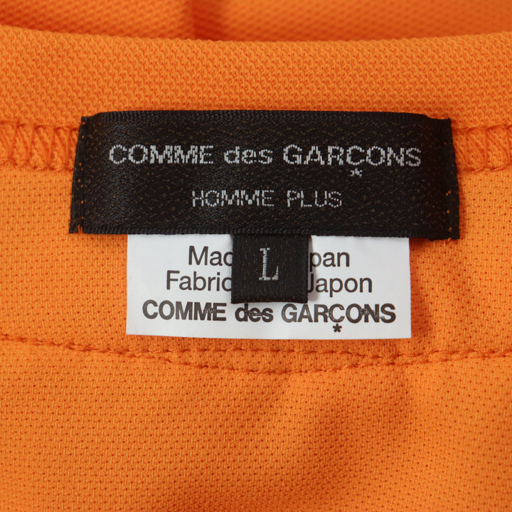 美品▼COMME des GARCONS HOMME PLUS コムデギャルソンオムプリュス 22SS PI-T004 AD2021 フリルロングTシャツ オレンジ L 正規品 メンズ