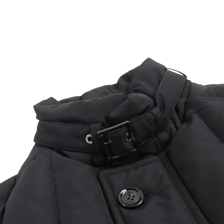 極美品○MOORER ムーレー VALENTE-KM ロゴパッチ付き グースダウン キルティング ホーンボタン ダウンジャケット 44 メンズ 定価245300円
