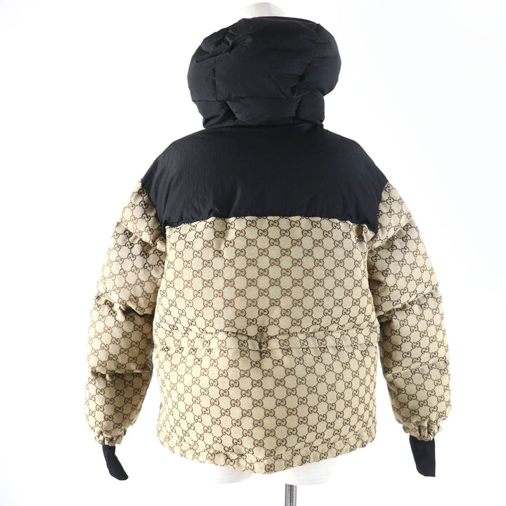 未使用品☆GUCCI グッチ 761698 GGキャンバス ボンバージャケット 現行品 2WAY ダウンジャケット 36 正規品 レディース 定価583000円