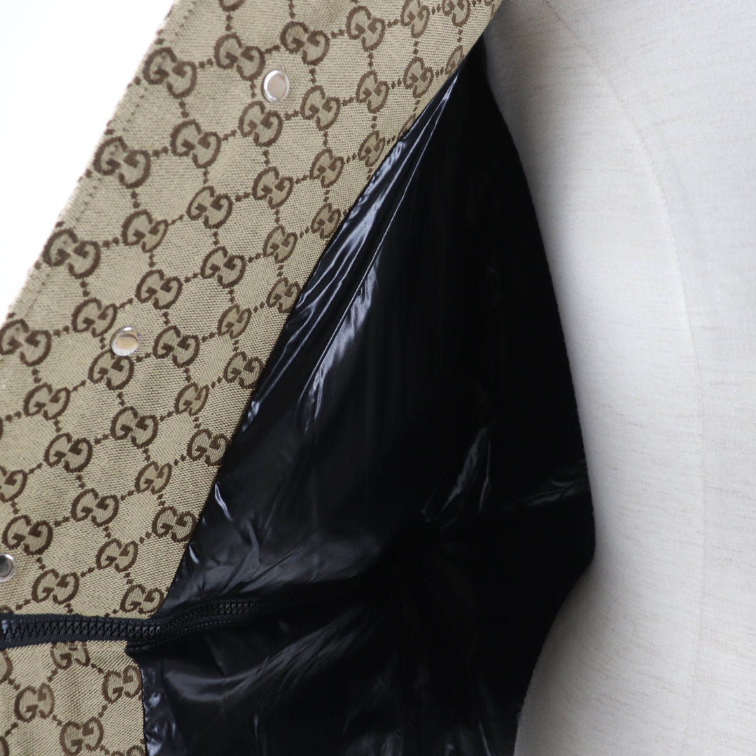 未使用品☆GUCCI グッチ 761698 GGキャンバス ボンバージャケット 現行品 2WAY ダウンジャケット 36 正規品 レディース 定価583000円