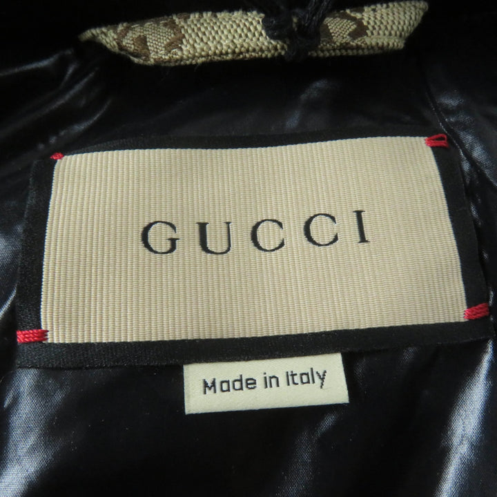 未使用品☆GUCCI グッチ 761698 GGキャンバス ボンバージャケット 現行品 2WAY ダウンジャケット 36 正規品 レディース 定価583000円