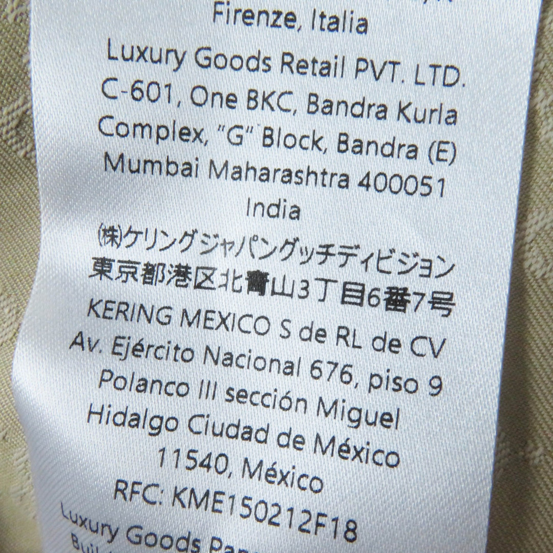極美品◎GUCCI グッチ 2024年製 771441 GG柄 ベルト付き ワイドスリーブ オーバーシルエット ロング シングルトレンチコート ベージュ 40