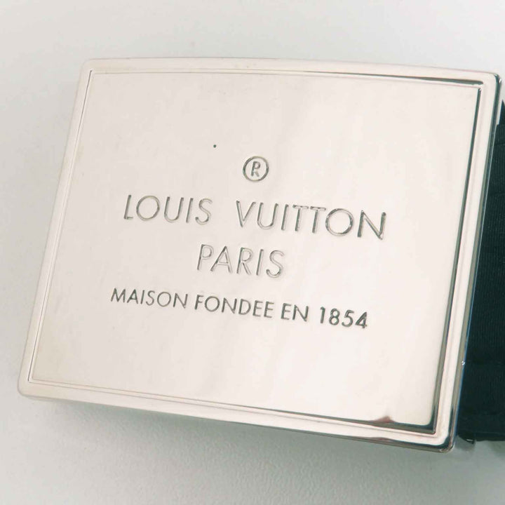 極美品◎LOUIS VUITTON ルイヴィトン FFCO018FLX シルク混 ベルト付き 総モノグラム ダウンコート ブラック シルバー金具 36 伊製 正規品