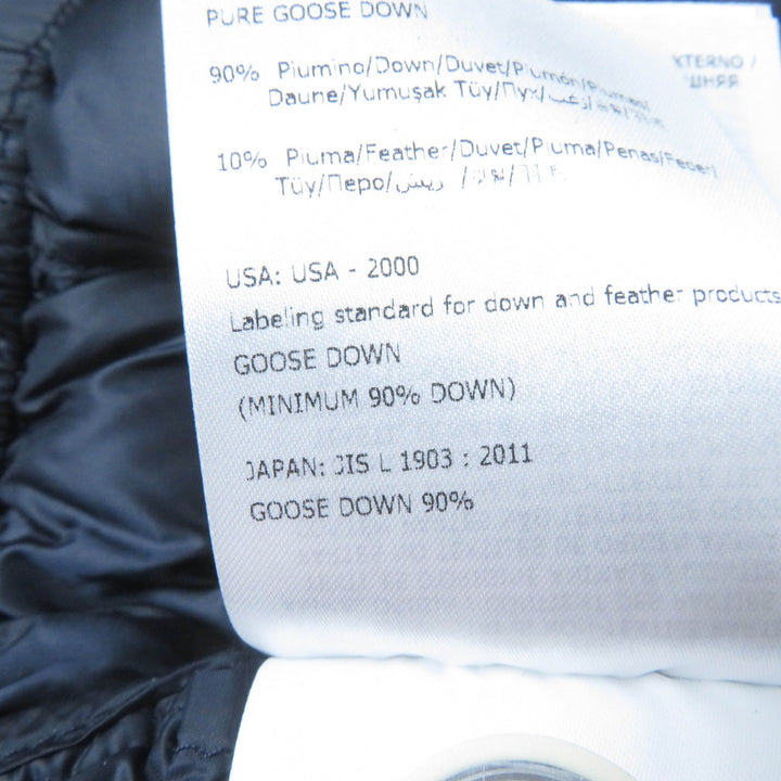 美品☆MONCLER モンクレール HODENITE ZIP UP ライトダウンコート ノーカラー ダウンコート ネイビー 1 レディース
