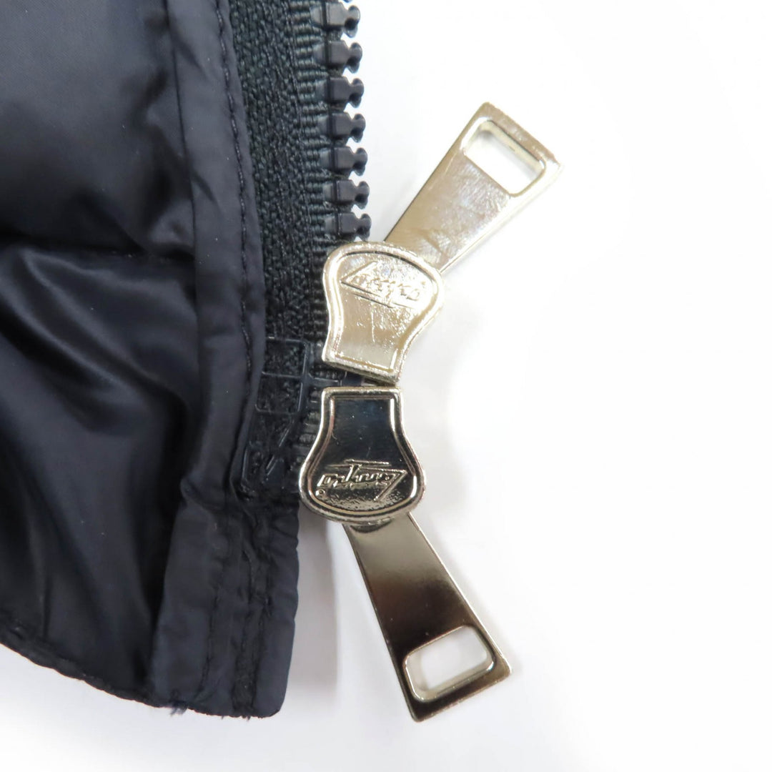 美品☆MONCLER モンクレール HODENITE ZIP UP ライトダウンコート ノーカラー ダウンコート ネイビー 1 レディース