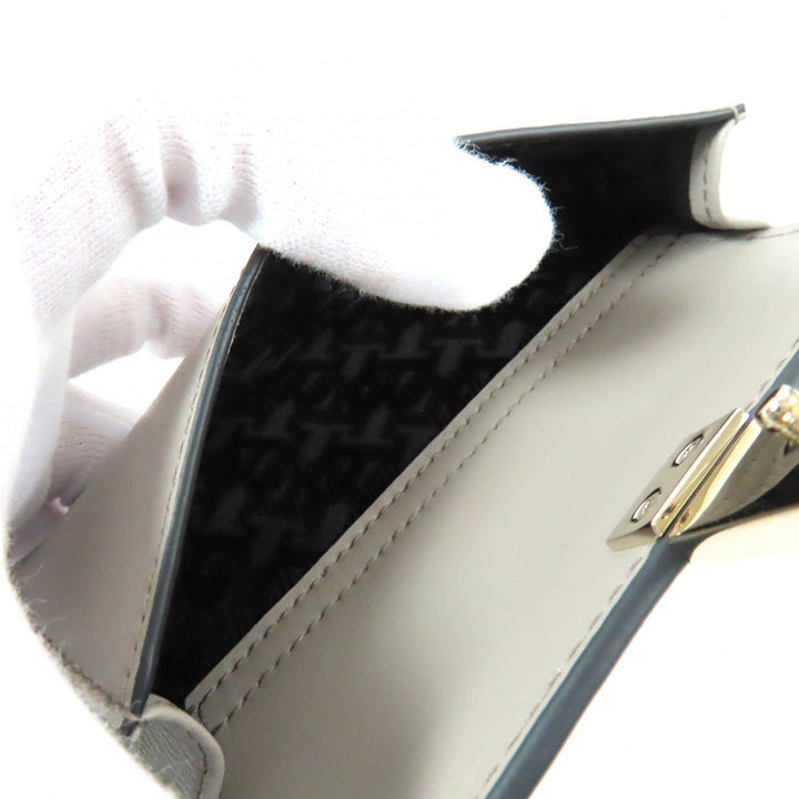 未使用品△BALLY バリー ロゴ金具ジップ レザー パスケース フラグメントケース 小銭入れ コインケース グレー レディース オススメ◎