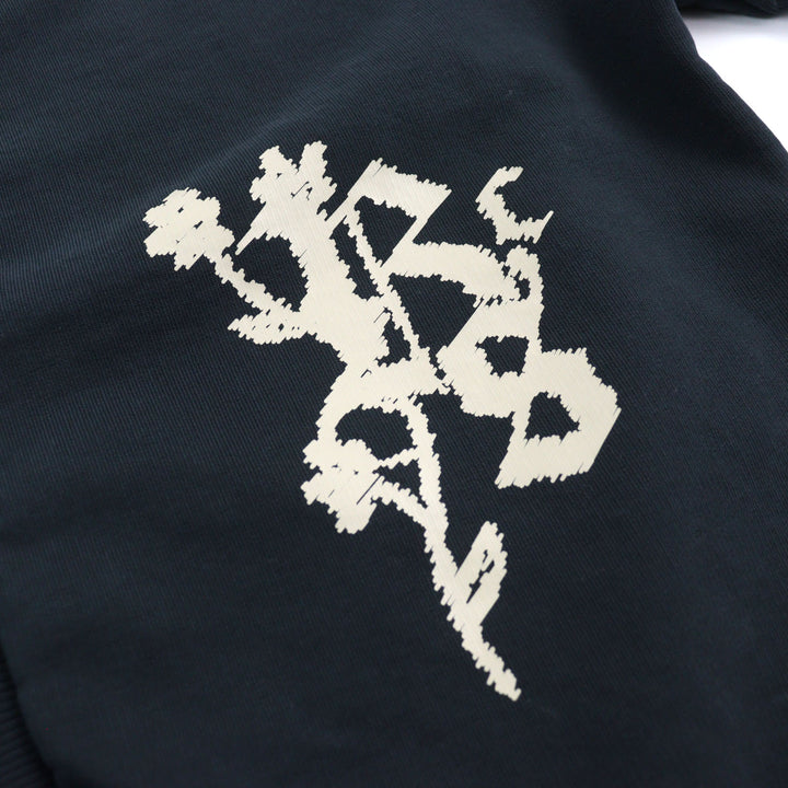 未使用品○BackSideClub バックサイドクラブ FLEECE CARDIGAN フラワープリント スウェットカーディガン L 伊製 メンズ 定価57200円