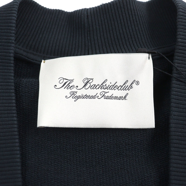未使用品○BackSideClub バックサイドクラブ FLEECE CARDIGAN フラワープリント スウェットカーディガン L 伊製 メンズ 定価57200円