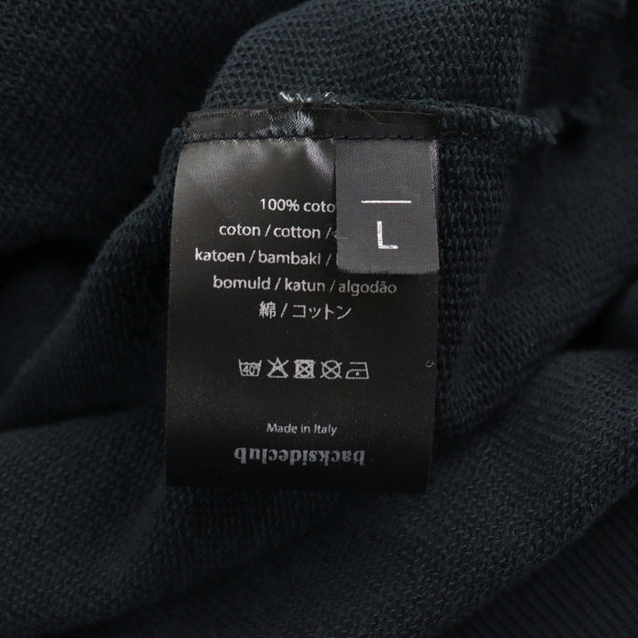 未使用品○BackSideClub バックサイドクラブ FLEECE CARDIGAN フラワープリント スウェットカーディガン L 伊製 メンズ 定価57200円