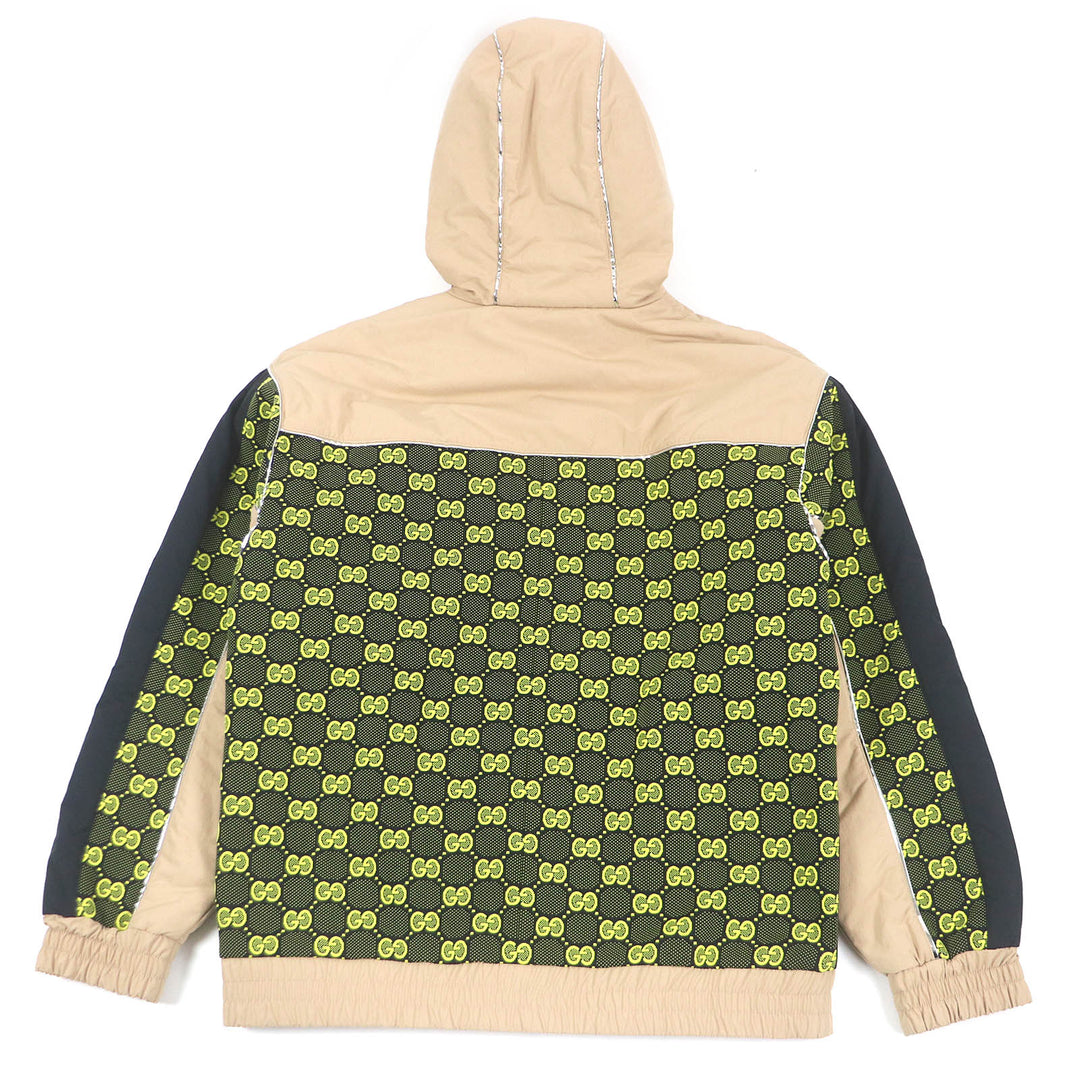 未使用品□GUCCI グッチ 2023年製 752157 GGジャージー ジップパーカー カスタムジャケット ベージュ M イタリア製 正規品 メンズ