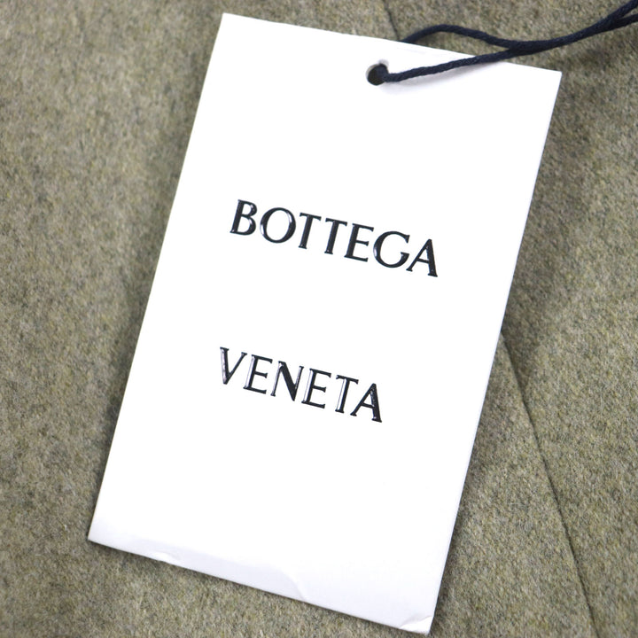 極美品▼BOTTEGAVENETA ボッテガヴェネタ 20AW 647389 ウール80% シングル チェスターコート グリーン系 46 イタリア製 正規品 メンズ