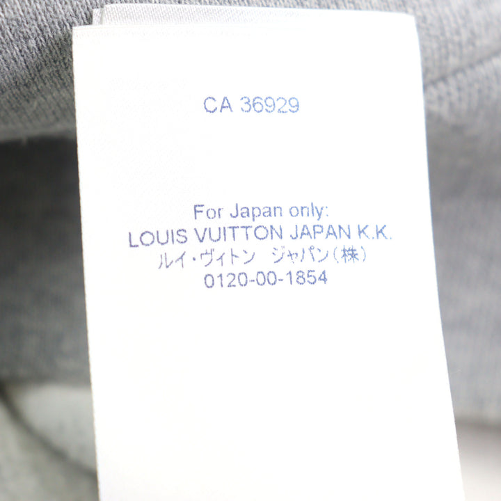 美品○LOUIS VUITTON ルイヴィトン HLY68W ロゴプリント ネオンワーキングマン プルオーバー フーディ パーカー グレー XS 正規品