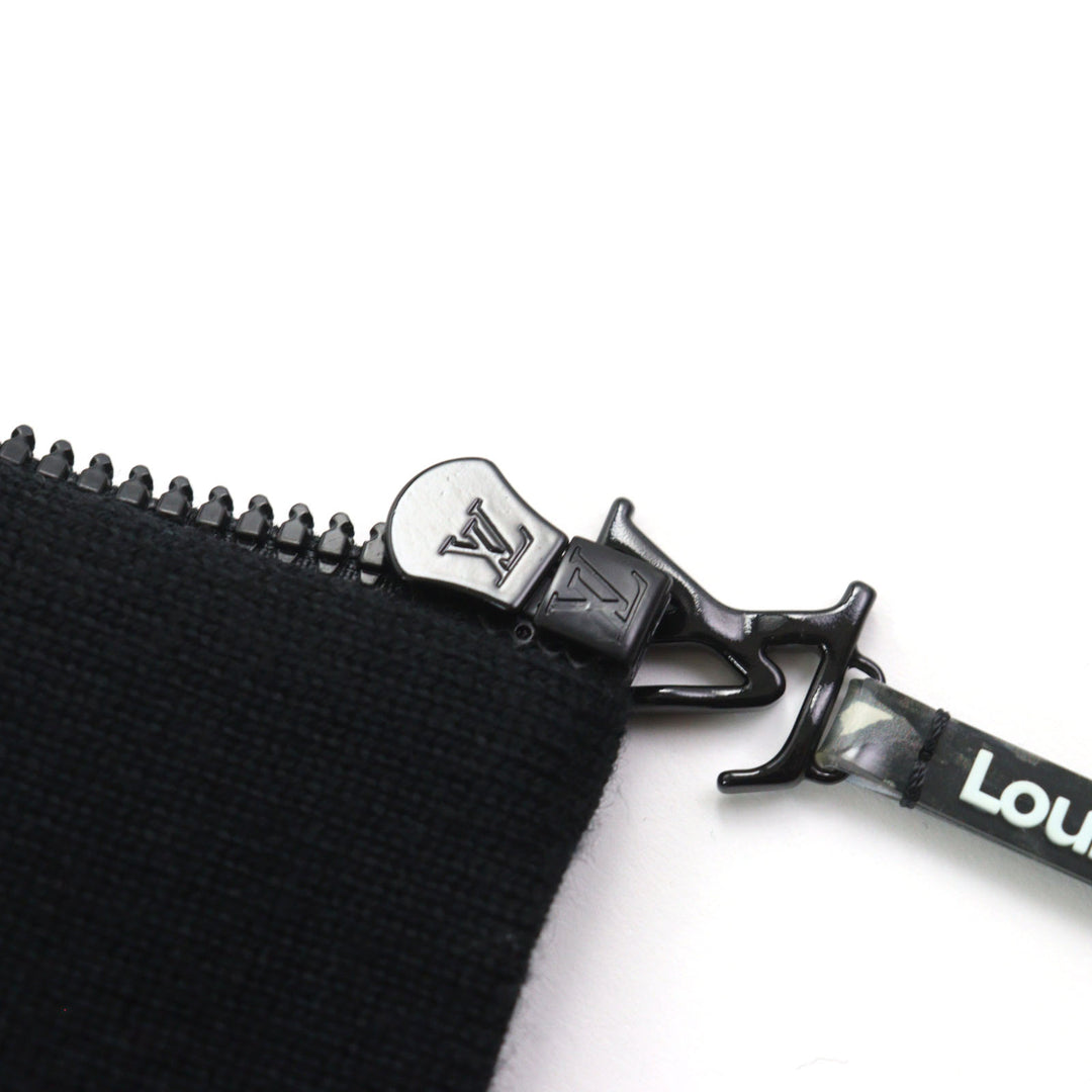 極美品○LOUIS VUITTON ルイヴィトン 24SS HQY18W LVアイスパターン ロゴジップ 中綿入り テクニカルフリースジャケット L 正規品 メンズ
