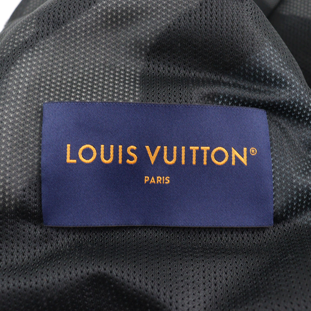 極美品○LOUIS VUITTON ルイヴィトン 24SS HQY18W LVアイスパターン ロゴジップ 中綿入り テクニカルフリースジャケット L 正規品 メンズ