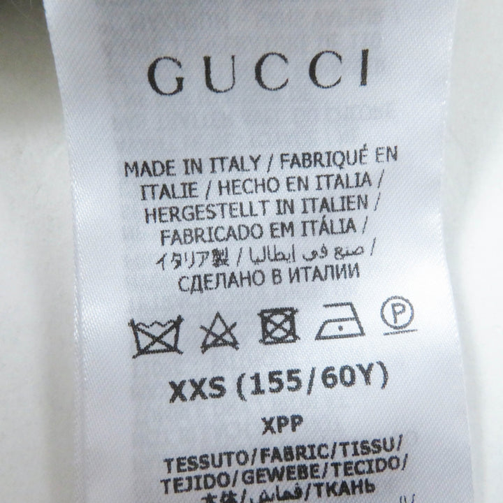 極美品◎GUCCI×adidas グッチ×アディダス 721504 モヘア トレフォイル エンブロイダリー ニット パンツ ホワイト XXS 正規品 レディース