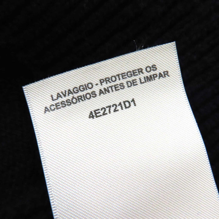 極美品△HERMES エルメス 24SS 4E2721D1 カシミヤ100％ セリエデザインボタン ショート ニット ベスト ブラック 36 イタリア製 正規品