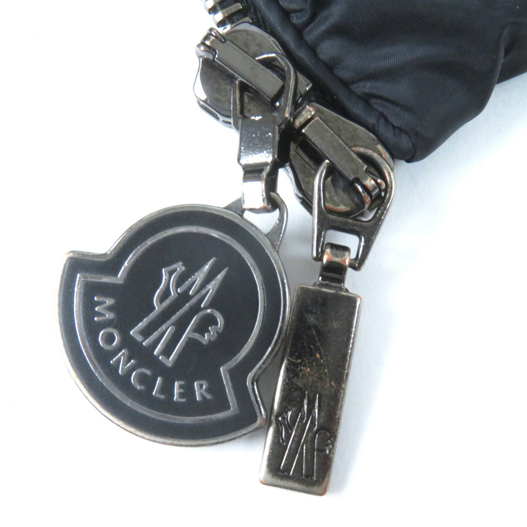 良品△MONCLER モンクレール VERNDI 付け襟デザイン ネックウォーマー風 ロゴジップ金具 ダウンコート ブラック 0 正規品 レディース