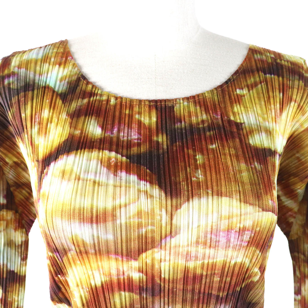 極美△PLEATS PLEASE プリーツプリーズ イッセイミヤケ PP83-JK552/PP83-JG555 ポップコーン カットソースカートセットアップ 3/1 正規