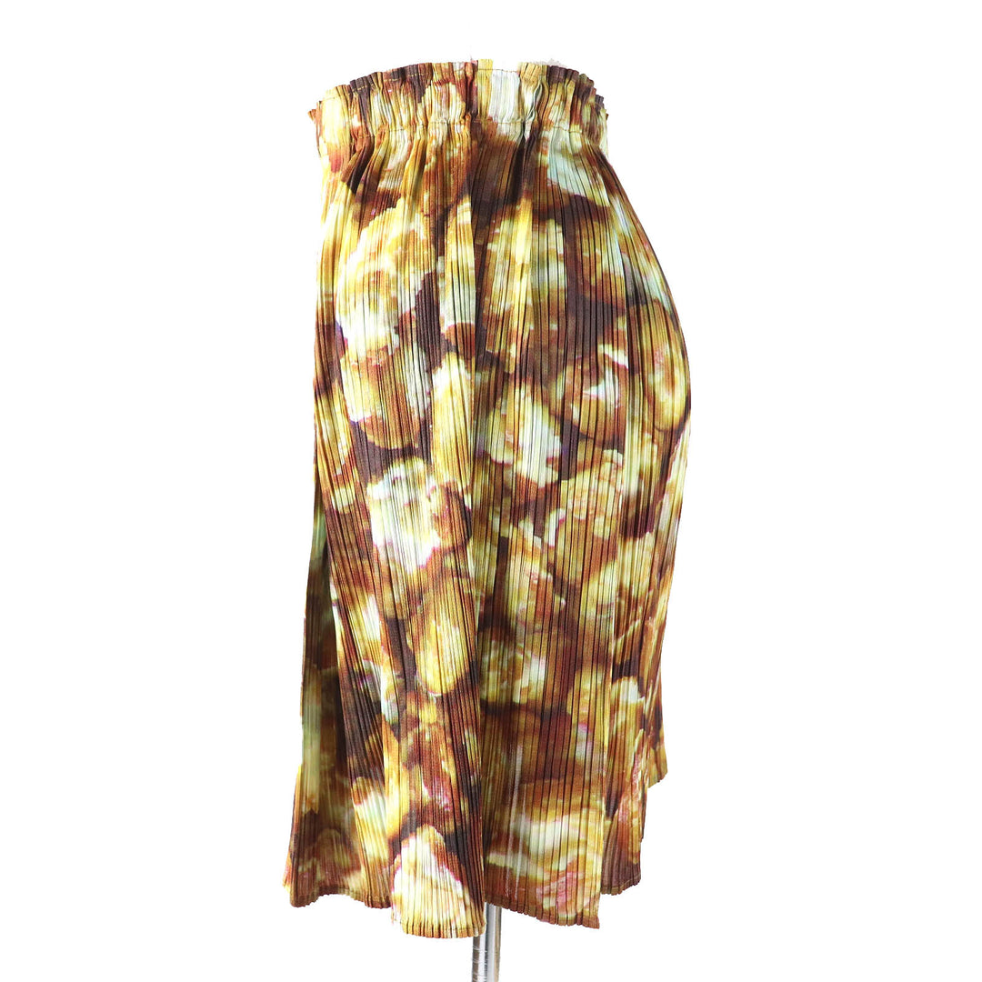 極美△PLEATS PLEASE プリーツプリーズ イッセイミヤケ PP83-JK552/PP83-JG555 ポップコーン カットソースカートセットアップ 3/1 正規