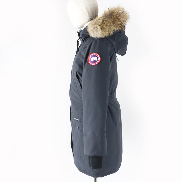 良品☆CANADA GOOSE カナダグース 6660LA TRILLIUM PARKA トリリウムパーカー ファー・フード付 ダウンコート ネイビー S 国内正規品