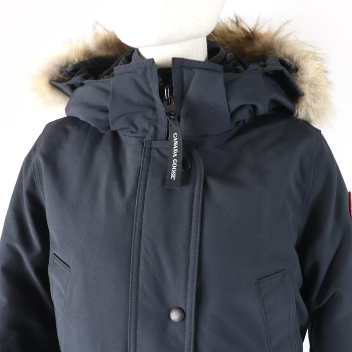 良品☆CANADA GOOSE カナダグース 6660LA TRILLIUM PARKA トリリウムパーカー ファー・フード付 ダウンコート ネイビー S 国内正規品